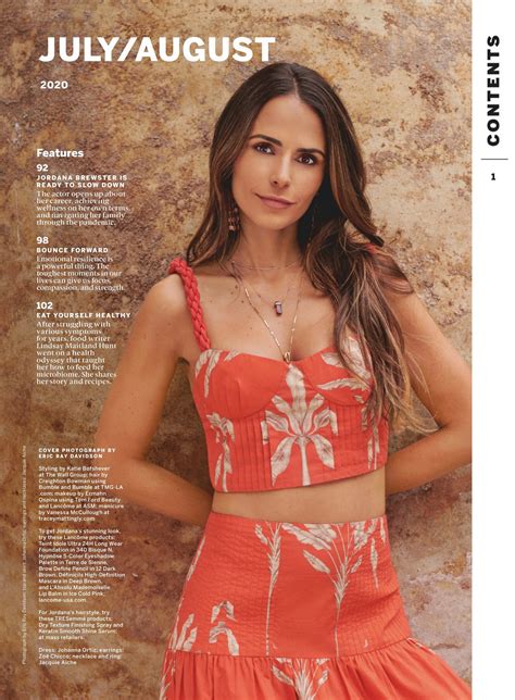 Jordana Brewster Sexy In Health Magazine 2020 9 Photos The Fappening