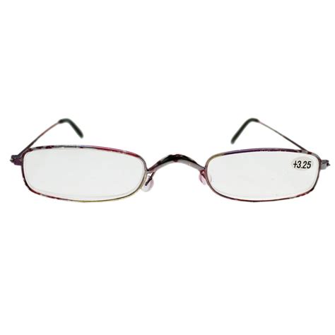 Narrow Lenses Pink And Purple Accented Frame Reading Glasses 3 25