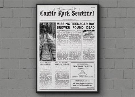 Stand By Me The Castle Rock Sentinel Poster Castle Rock Stand By Me