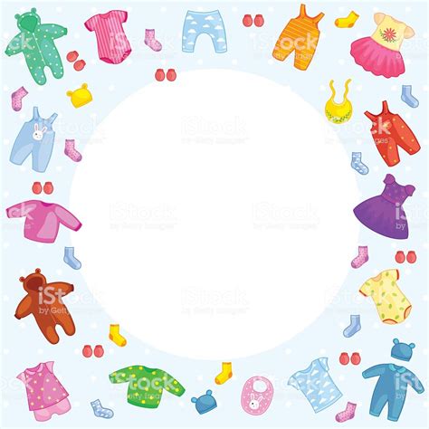 Set Of Children Clothes Vector Illustration Stock