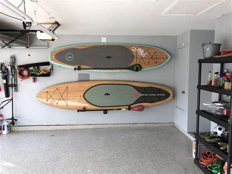 Minimalist Sup Display Rack Wall Mount Paddleboard Storage Paddle