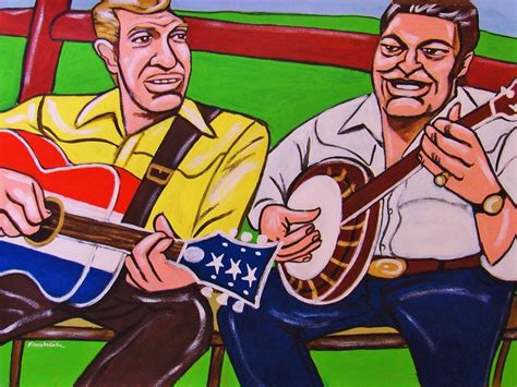Buck Owens Roy Clark Print Poster Hee Haw Country Guitar Banjo Grand