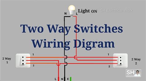 In building wiring, multiway switching is the interconnection of two or more electrical switches to control an electrical load from more than one location. Two Way Switches Wiring Diagram - YouTube