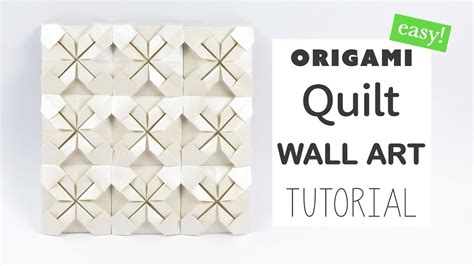 Easy Origami Quilt Wall Art Tutorial Diy Paper Kawaii