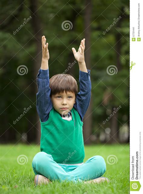 Fashionable Little Boy Outdoor At The Nice Summer Day Stock Image