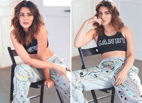 Kriti Sanon Aces Off Duty Style In Sports Bra And Printed Joggers Bollywood News Bollywood