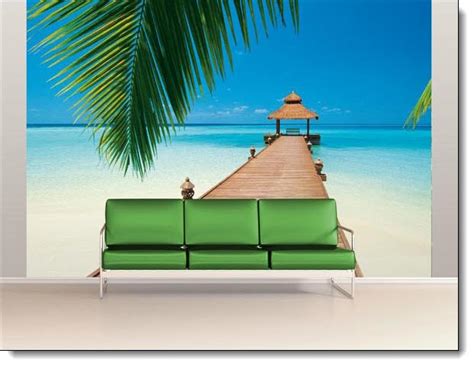 Paradise Beach Wall Mural Full Size Large Wall Murals The Mural Store