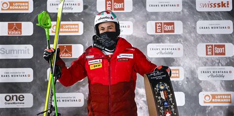 Luca Aerni Gewinnt Exhibition Slalom In Crans Montana Swiss Ski