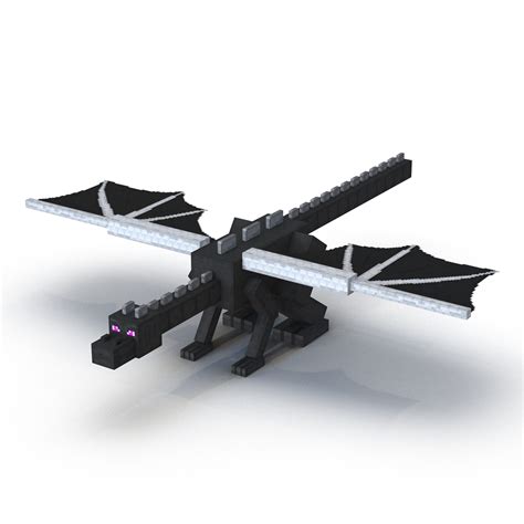 3d Minecraft Ender Dragon Rigged