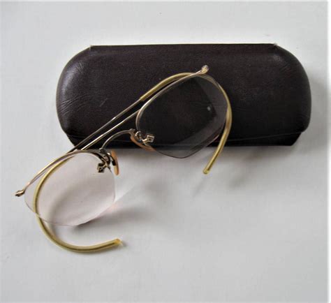 Vintage Bifocal Eyeglasses Original Metal Eyeglass Case Etsy Eyeglass Case Vintage