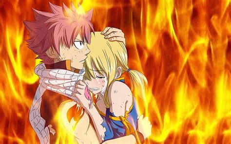 Fairy Tail Lucy Crying On Natsu