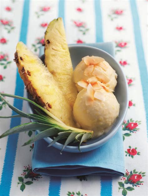 Coconut And Pineapple Ice Cream Recipe Delicious Magazine
