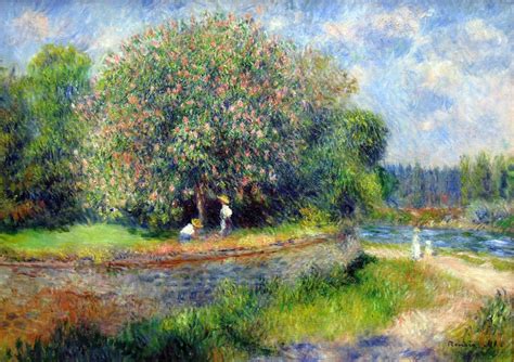 Renoir Pierre Auguste Chestnut Tree In Bloom Fine Art Print Poster