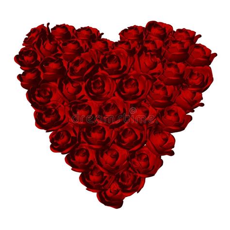 Red Roses Heart Shape Stock Image Image Of Greeting 22649003