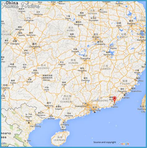 Shantou Map Travelsfinderscom