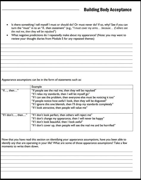 Triggers For Anxiety And Depression Worksheet