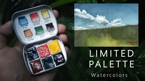 My Limited Watercolor Palette Landscape Painting Youtube