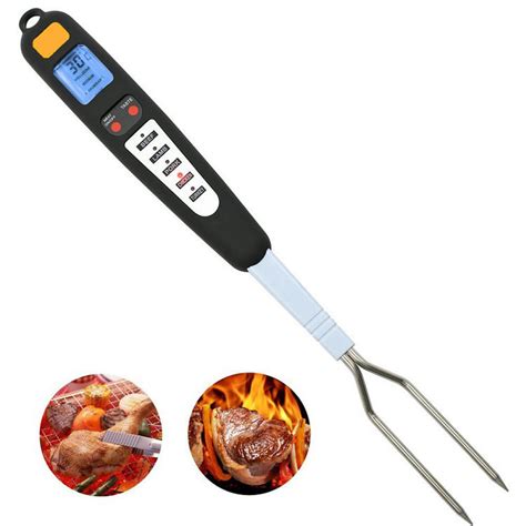 Digital Meat Thermometer For Grilling And Barbecue Turner Fork With