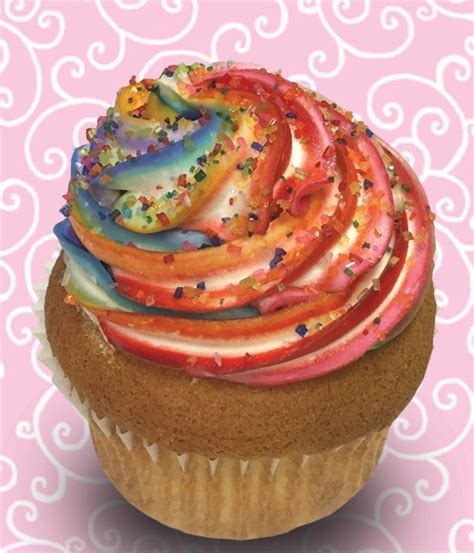 Rainbow Jumbo Filled Cupcake Classy Girl Cupcakes