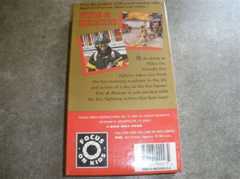 Fire Rescue Vhs For Sale Online Ebay