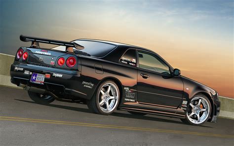 Cars Nissan Vehicles Nissan Skyline Rear Angle View Wallpapers