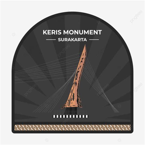 Keris Monument In Surakarta City Vector Keris Monument Surakarta Png