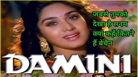 जबसे तुमको देखा है सनम Jab Se Tumko Dekha Hai Sanam Film Damini