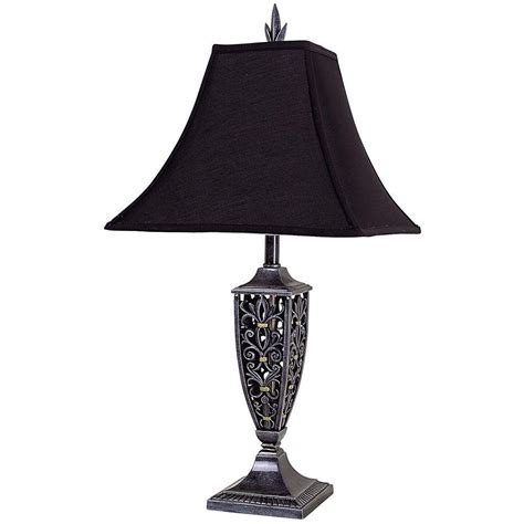 Eglo Newtown 9 In Matte Black Table Lamp 49481a The Home Depot
