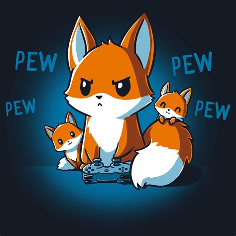 Supercoloring.com is a super fun for all ages: Work hard, play hard. Snag a Pew Pew Parent t-shirt in navy with a parent fox surrounded by two ...