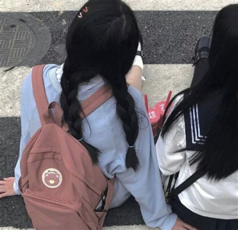 girl matching icons pfp best friend in 2022 2 korean girls bff faceless blonde girl selfie