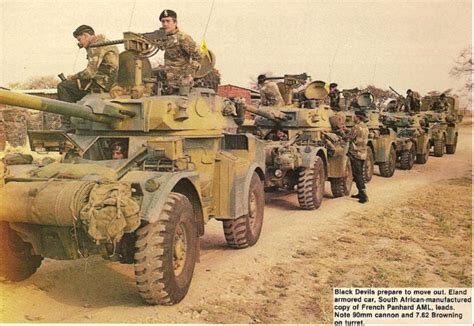 A Rhodesian Eland Armored Cars From South Africa Armored Vehicles