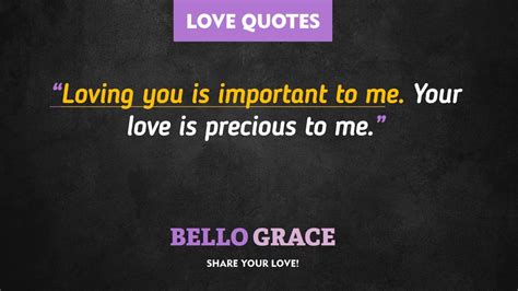 Best Love Quotes Your Love Is Precious To Me Youtube