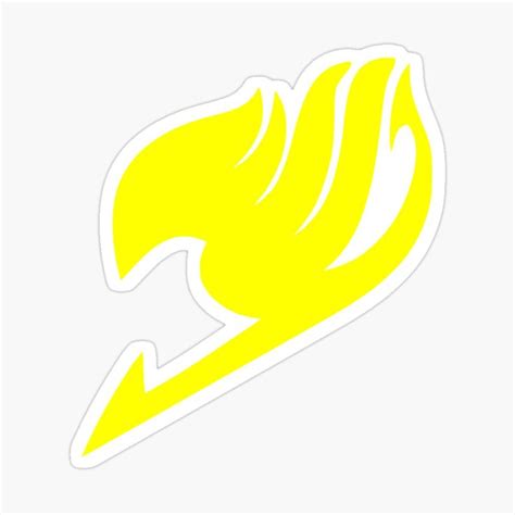 Fairy Tail Logo Yellow By Animangapoi Redbubble Fairy Tail Fairy
