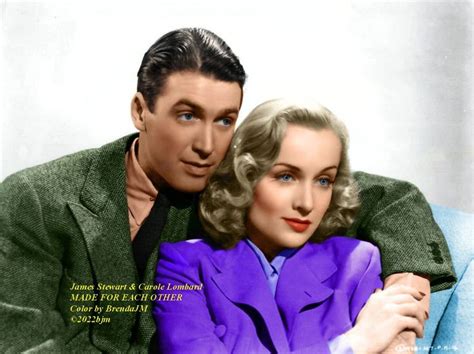 James Stewart Carole Lombard Made For Each Other Color By Brendajm