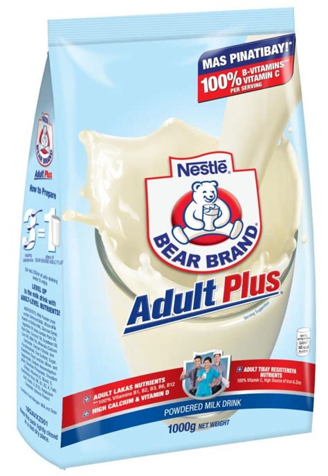 Bear Brand Adult Plus Powdered Milk Drink 1kg