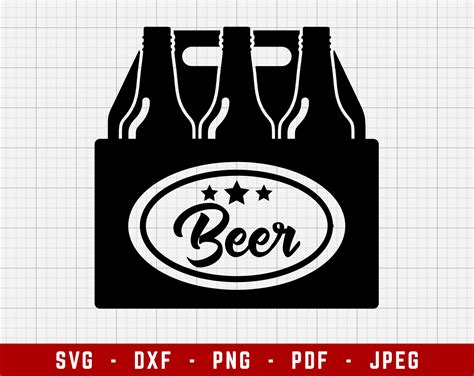 Beer Sixpack Svg Cutting Files Beer Logo Digital Clip Art Etsy