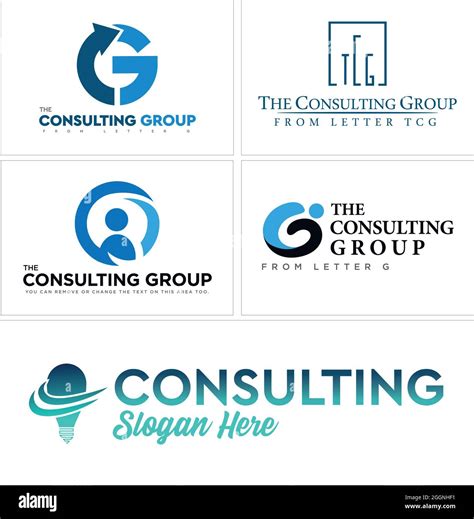Business Consulting Group With Initial G People Logo Design Stock