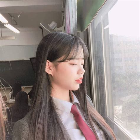 ♡save Follow♡ Kim Yoon Rei School Looks Hot Teen Ulzzang Girl Fashion Makeup Sunnies