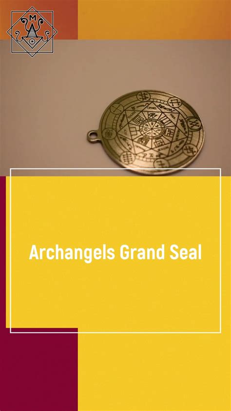 Pendant Grand Seal Of The Archangels And Olympic Spirits Video
