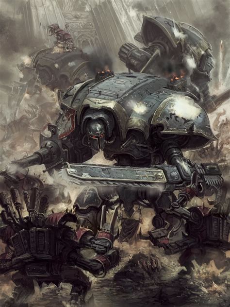 Player of the match knights won the toss & elected to bat. Warhammer 40k artwork — Knights vs Orks