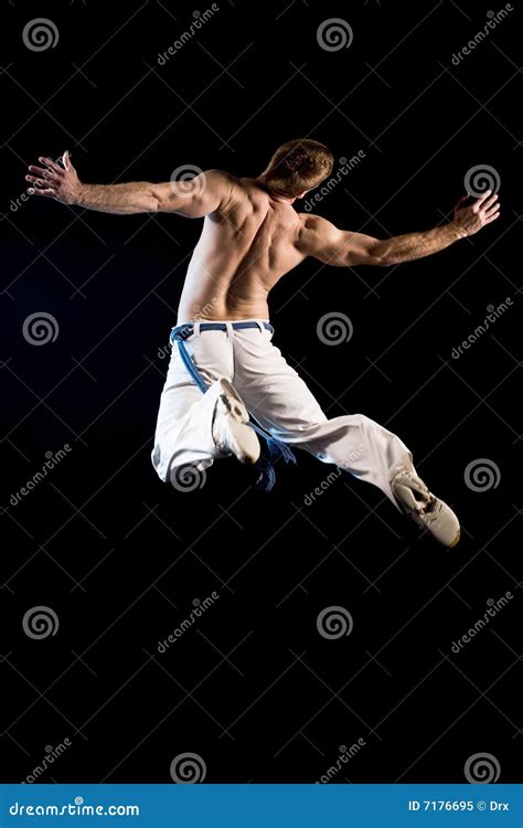 Man In The Air Jump Stock Image Image Of Expression 7176695
