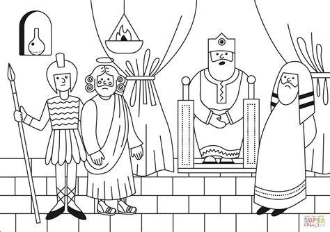 King Herod Coloring Page Coloring Pages