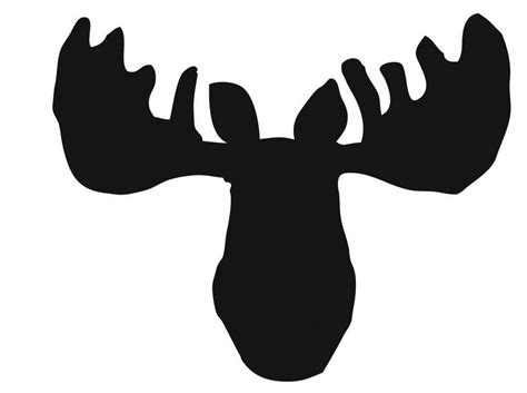Simple Moose Head Silhouette Img Abedabun