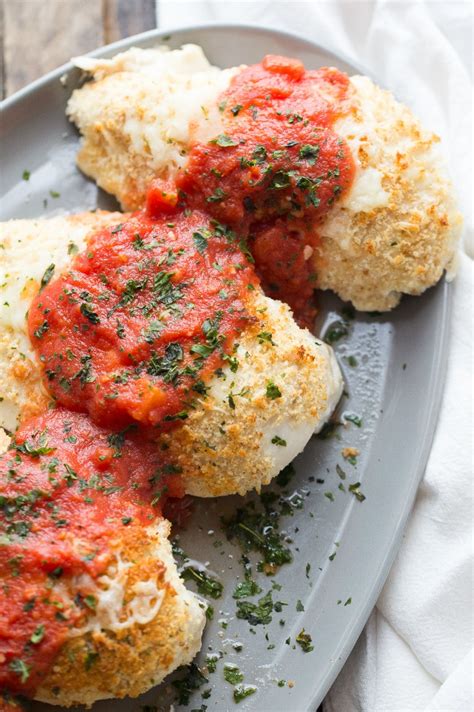 Grilling meat reduces the fat because it drips out while you cook. Light Chicken Parmesan - Recipe Girl