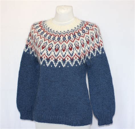 Lopapeysa Iceland Knitted Sweater 100 Pure Icelandic Wool Made To