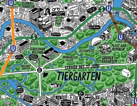 Illustrator Creates Colorful Hand Drawn Maps Filled With Playful Details
