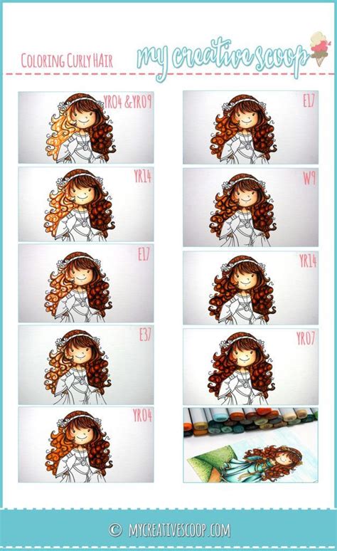 How To Color Curly Hair Using Copic Markers Copic Markers Tutorial