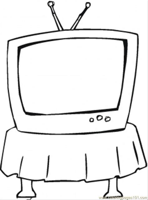 Clipart Tv Colouring Picture 2506832 Clipart Tv Colouring