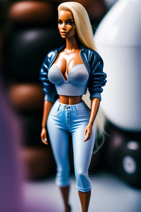 Lexica Kim Kardashian Tight Shiny Smooth Perfect Plastic Skin Barbie Doll Lookalike Dream