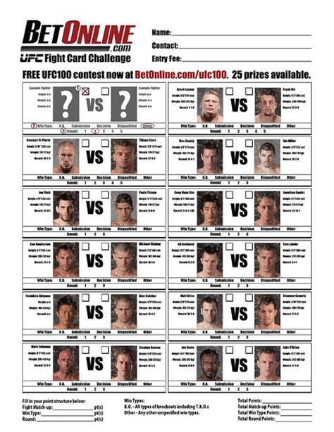 Ufc 100 Fight Card Fightcard For Ufc 100 Print It Out For Flickr